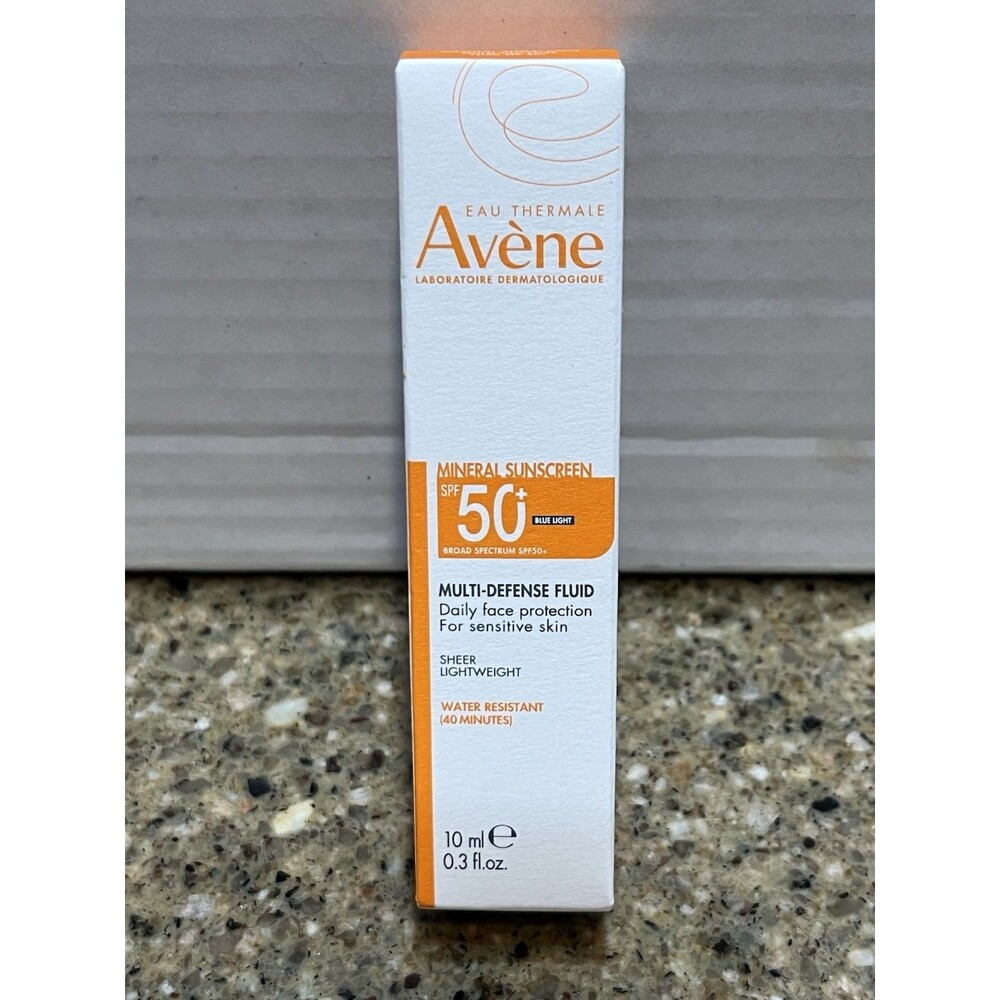 AVENE FACE UV Mineral Multi-Defense Sunscreen Fluid SPF 50+ NEW In Box 10ml